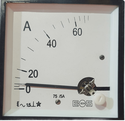 Ecs Ac Ampermetre WQ96 RS 75\5ASigortalar
