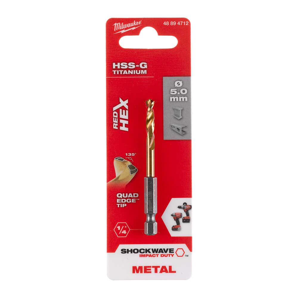Milwaukee 5X 93 MM HSS-G Hex Girişli Metal Matkap Ucu 48894712Matkap Uçları