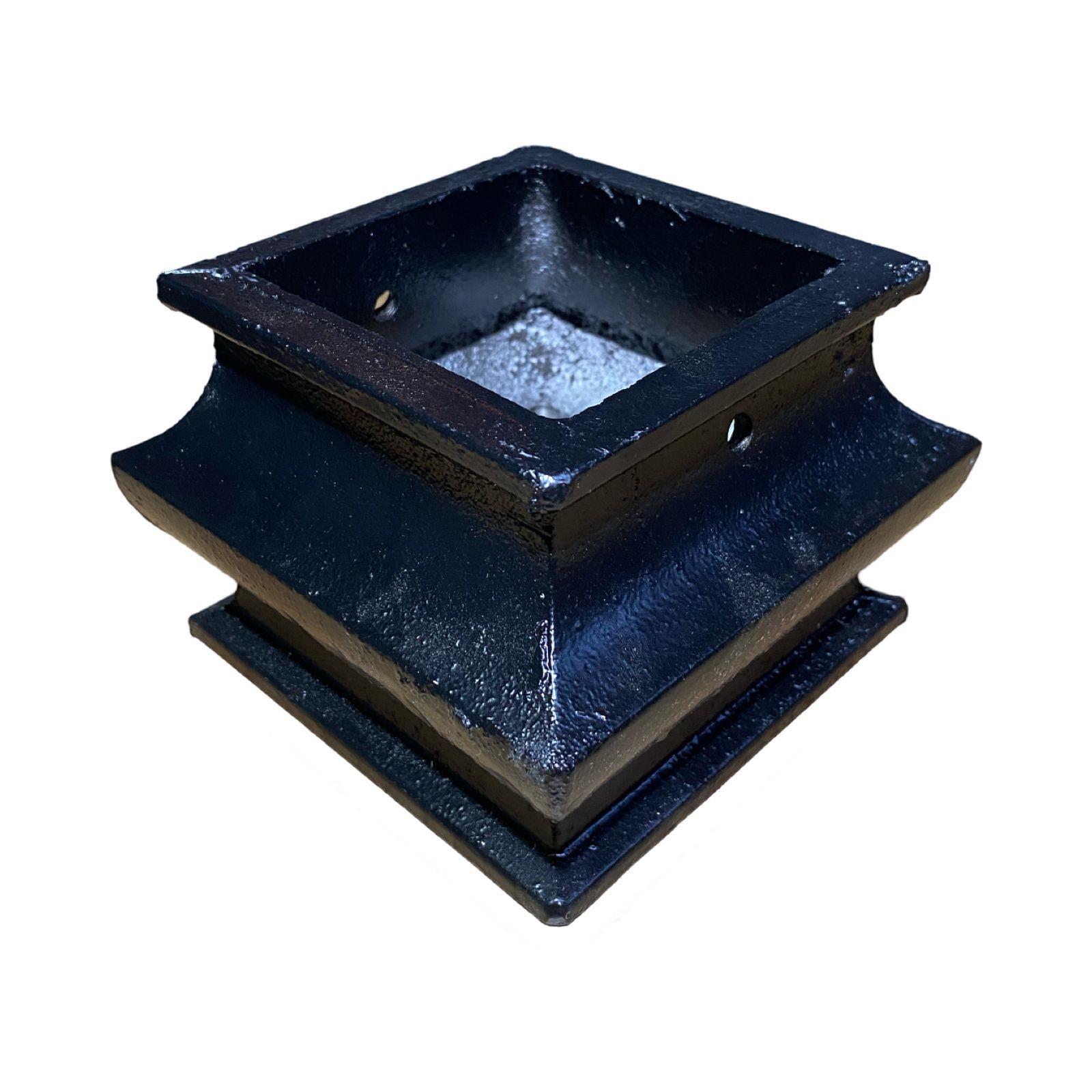 Pergüle Ayağı Japon Alüminyum Siyah Renk 8.5CM x 8.5CM Mobilya Hırdavatları