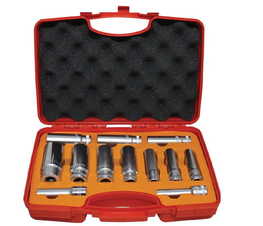 Rico RC1212SD Uzun Lokma Seti 6 Köşe 1\2'' 12 ParçaLokma Setleri