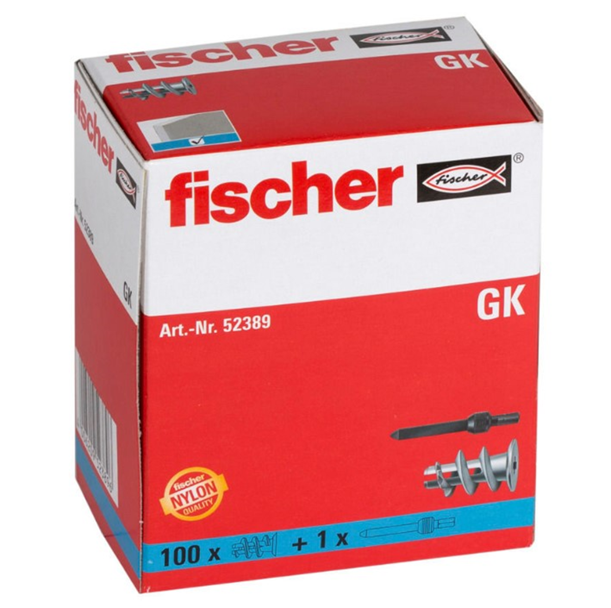 Fischer Alçıpan Dübeli Plastik 52389Kroşe ve Dübeller