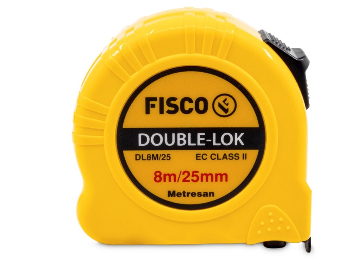 Fisco Şerit Metre Double-Lok 8mt x 25mmMetreler