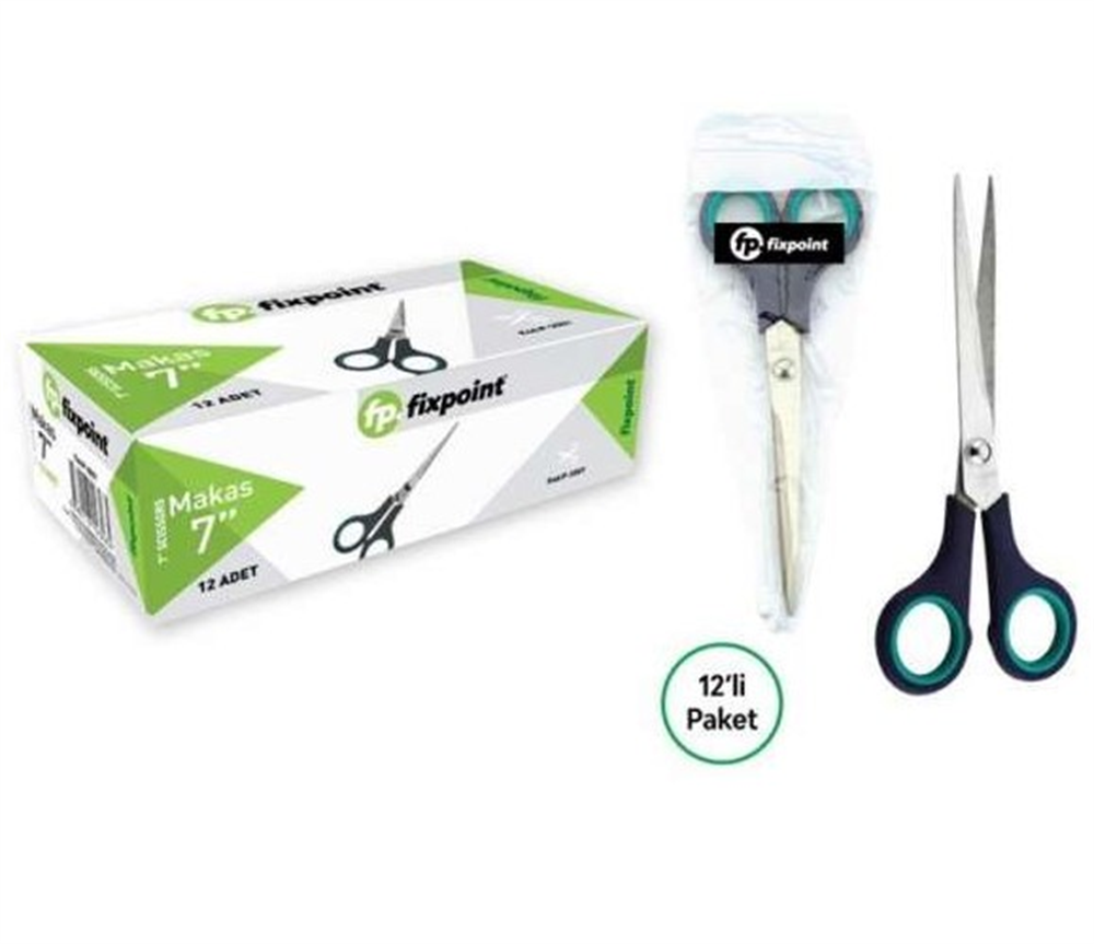 Fixpoint Plastik Saplı Makas 7'' P-3057Makaslar