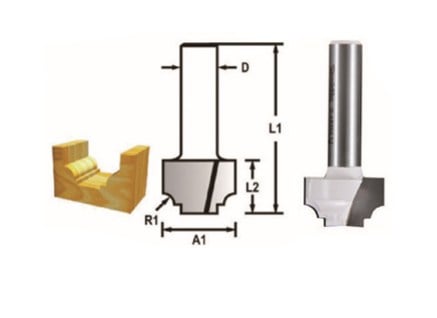 FREZE BIÇAĞI 8x19 mm