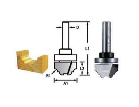 FREZE BIÇAĞI 8x22 mm