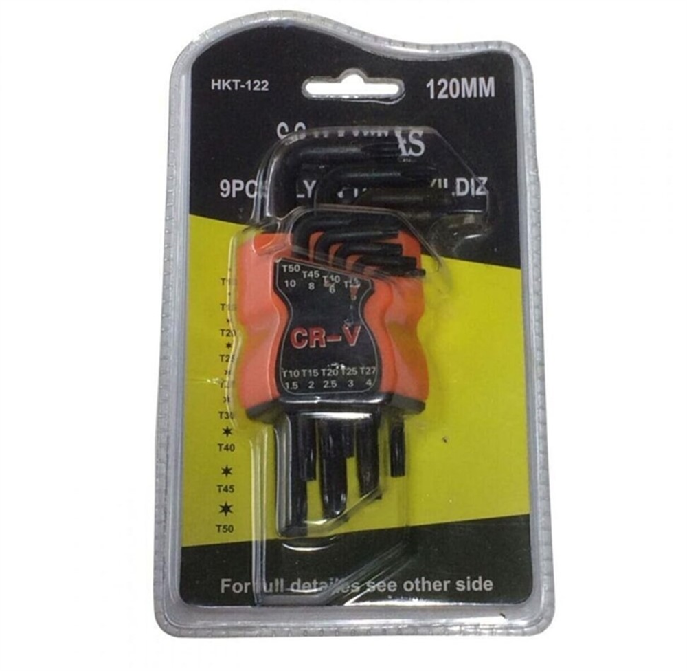 Haktaş Alyan Takımı Torx Kısa 9 Parça HKT-122Allen Grubu
