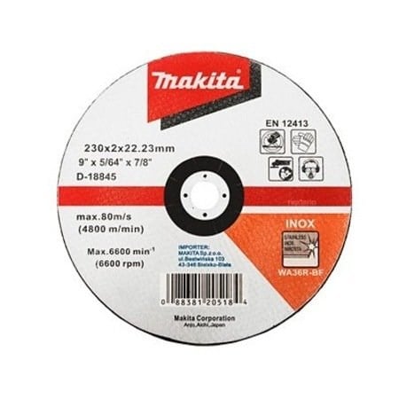 İNOX KESME TAŞI-BOMBELİ 230x2 mm