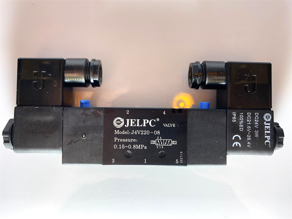 Jelpc Çift Bobin Valf 1/4-5-2 4v220-08Makine Yedek Parçaları