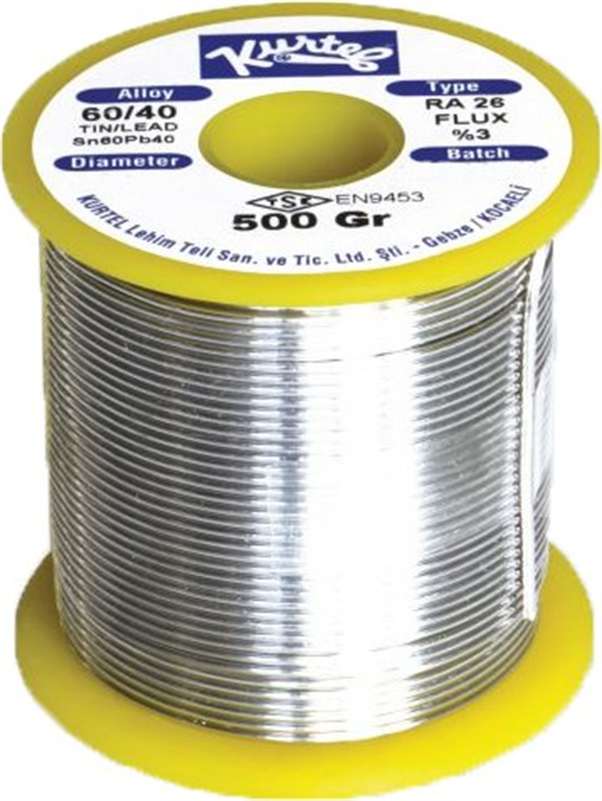 KURTEL 500gr Makara Lehim Teli 0,75mm 60/40