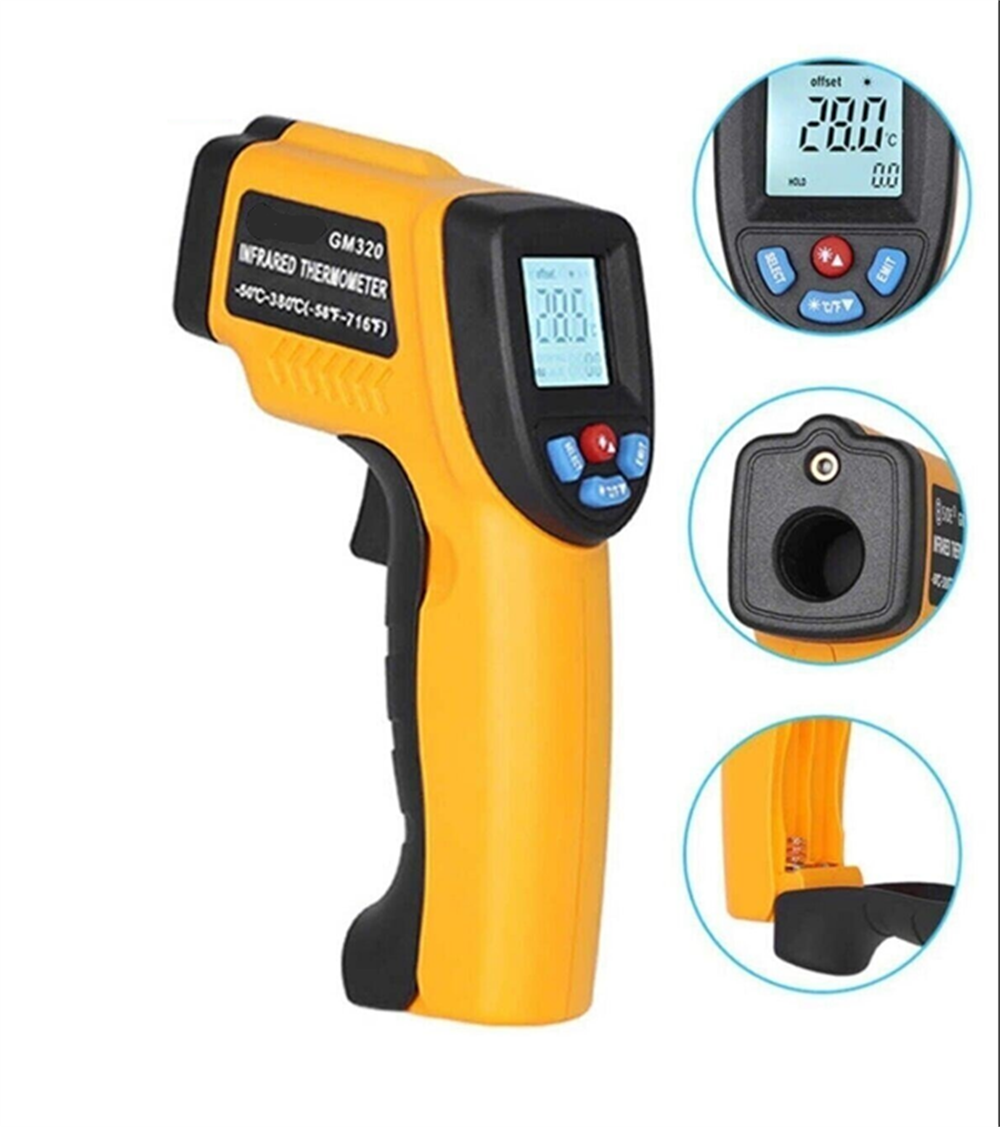 Lazerli Infrared Temassız Isı Ölçer – Termometre GM320Ölçüm Aletleri