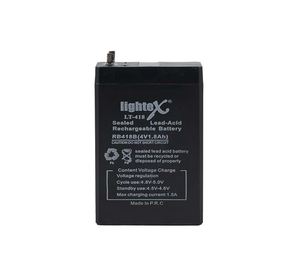 Lightex Lt-418 4V 1.8Ah Bakımsız Işıldak AküsüAkü ve Dönüştürücüler