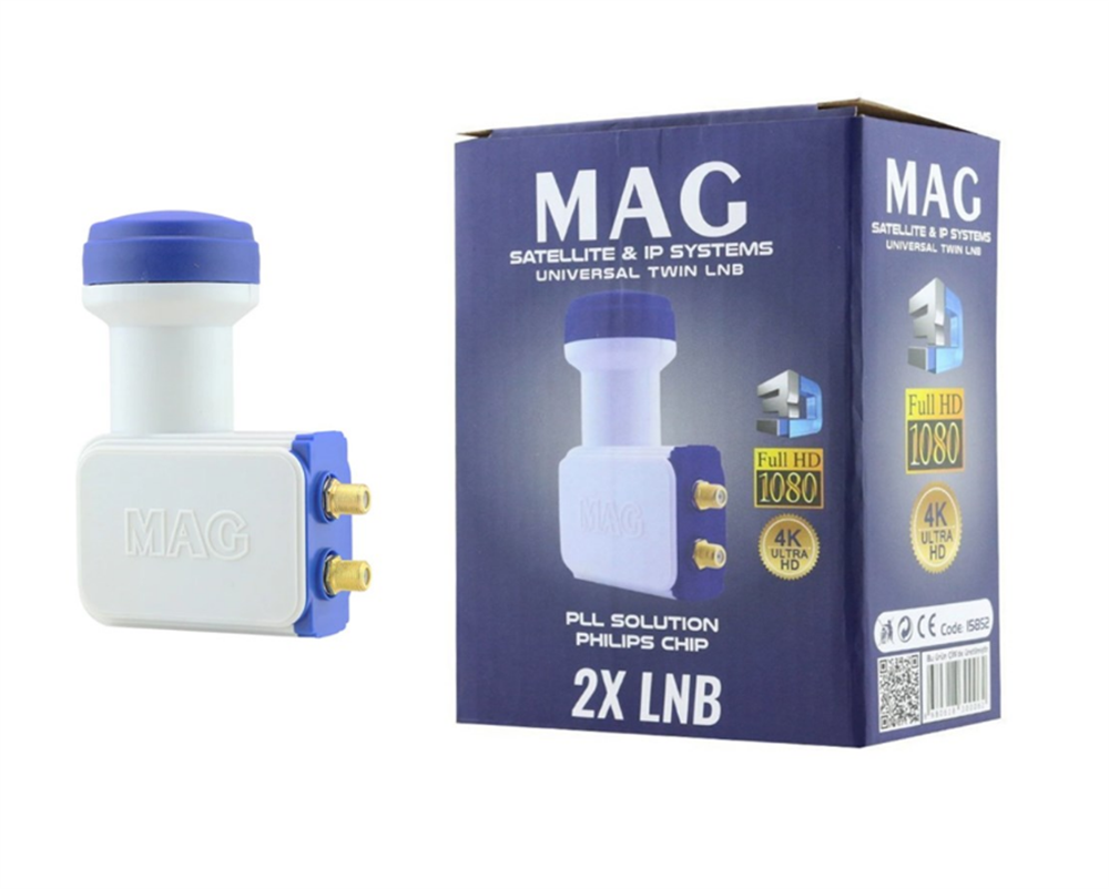 Mag Twin Çift Çıkışlı Lnb Altın Uçlu 15852Hırdavat Ürünleri