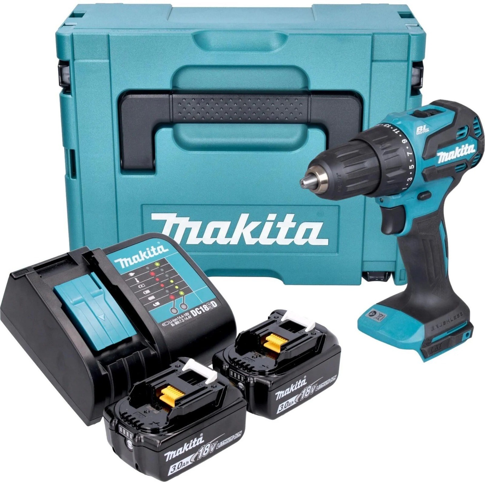 MAKITA DHP490SFJ AKÜLÜ DARBELİ MATKAP 18V