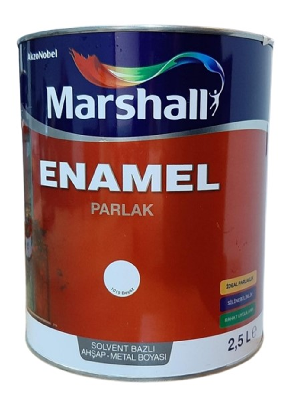 Marshall Enamel Parlak 1019 Beyaz 2,5 LtAhşap & Metal Boyaları