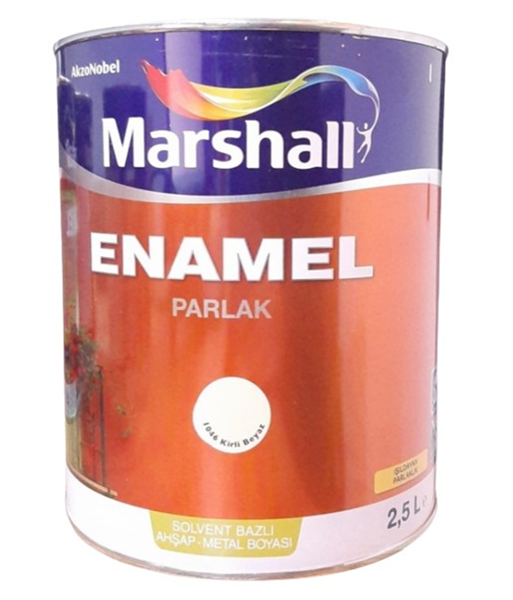 Marshall Enamel Parlak 1046 Kirli Beyaz 2,5 LtAhşap & Metal Boyaları