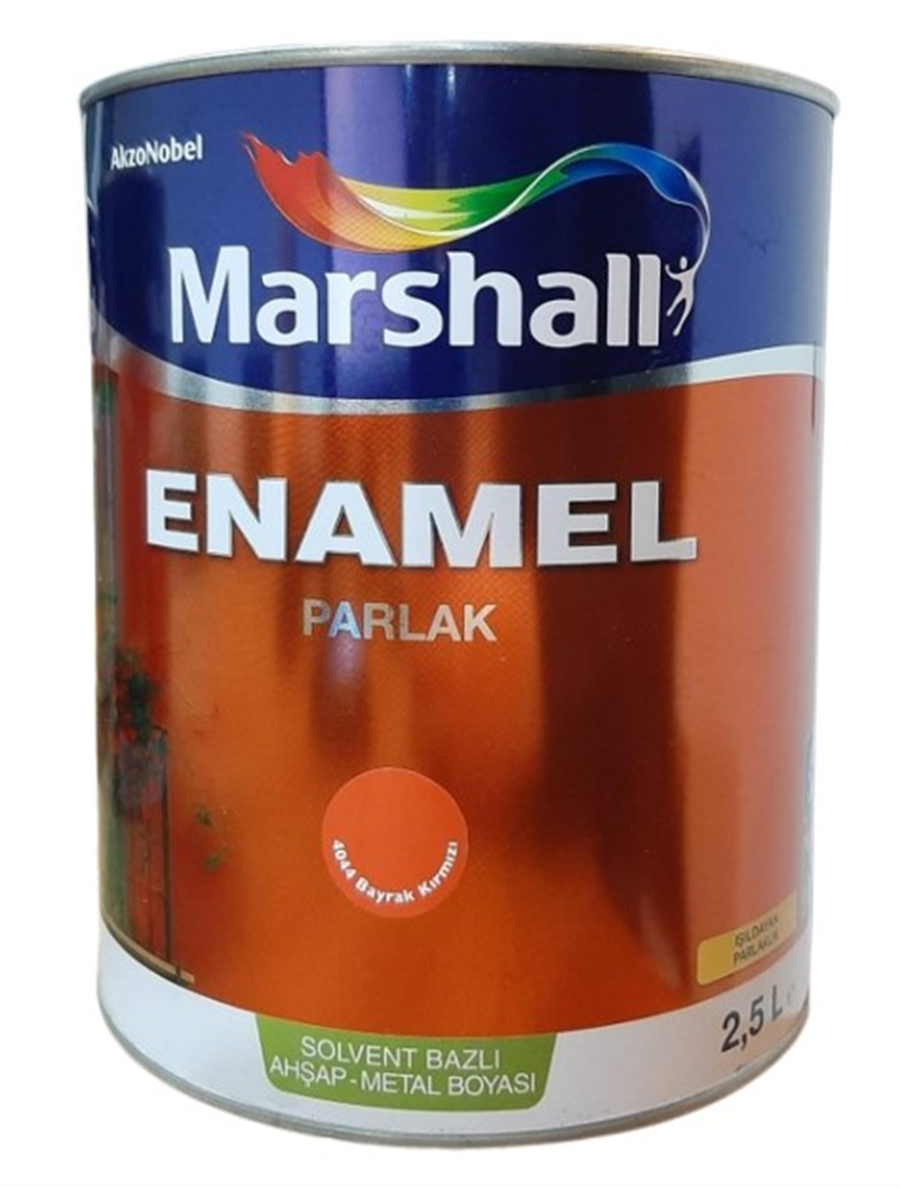 Marshall Enamel Parlak 4144 Bayrak Kırmızı 2,5 LtAhşap & Metal Boyaları