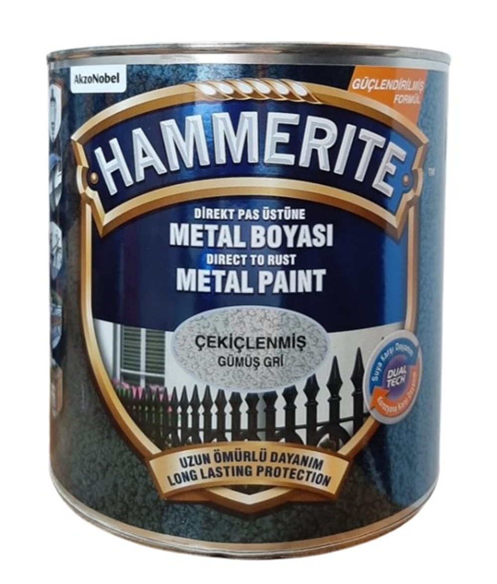 Marshall Hammerıte Metal Boyası Çekiçlenmiş 2,5lt Gümüş GriAhşap & Metal Boyaları