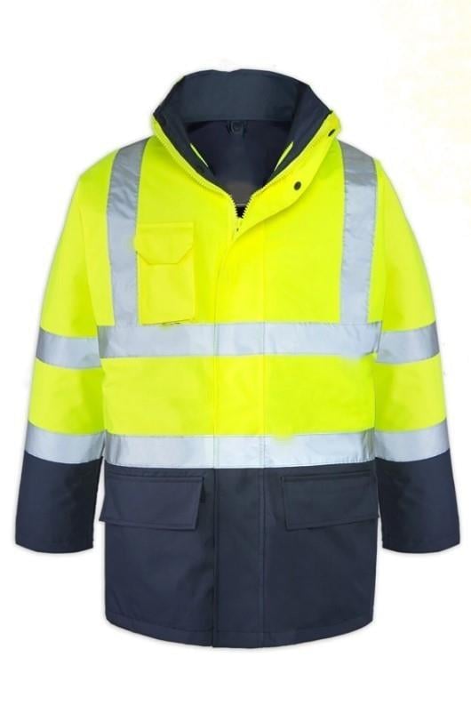 Maxsafety 5+1 Oxford Parka Sarı-Lacivert mont (M beden)İş Güvenliği Grubu
