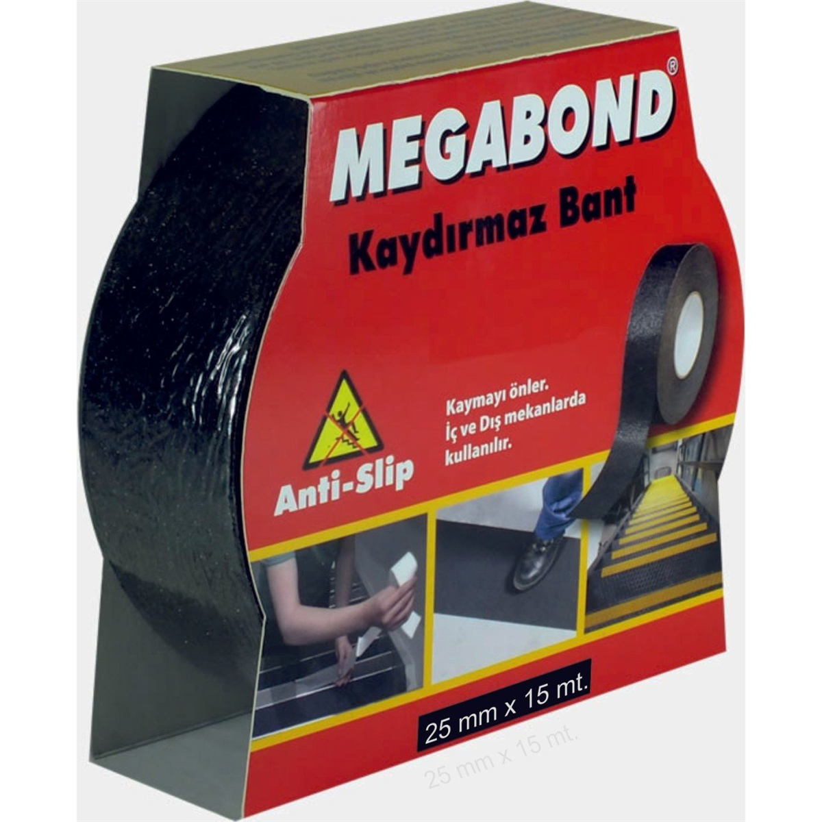 Megabond Merdiven Kaydırmaz Bant 25x15 Metre