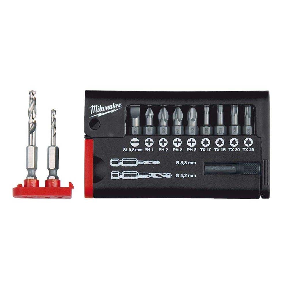 Milwaukee 12 Parça Mavi HSS-G3,3,4,2 Bits Uç Seti 4932399516Bits Setler