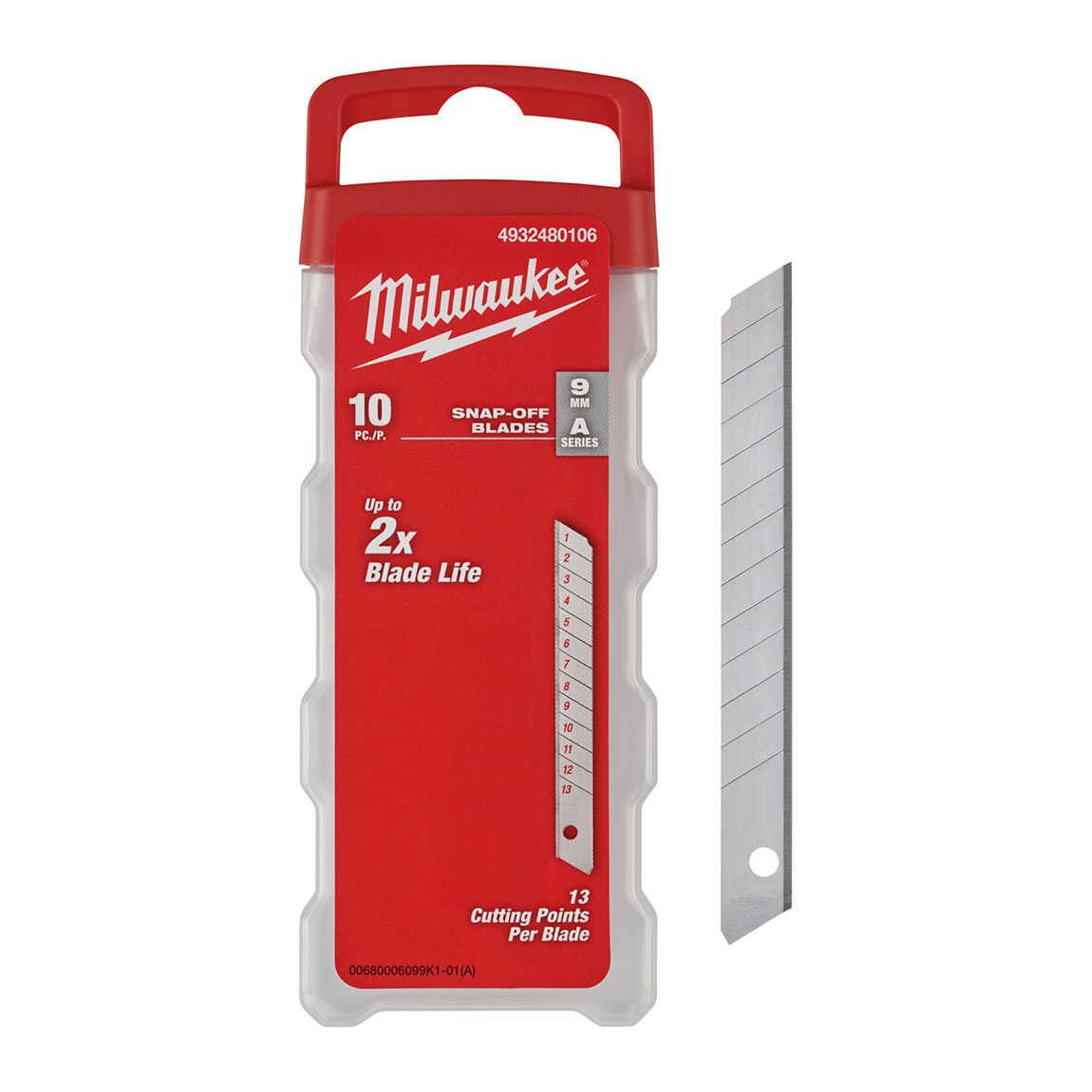 Milwaukee Ayarlı Maket Bıçağı Yedek 9 Mm PK(10)Maket Bıçakları ve Yedekleri