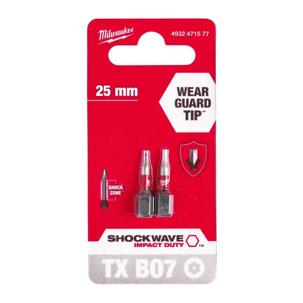 Milwaukee Bits Uç TX B07 25mm 2'li T4932471577Bits Uçlar ve Adaptörler