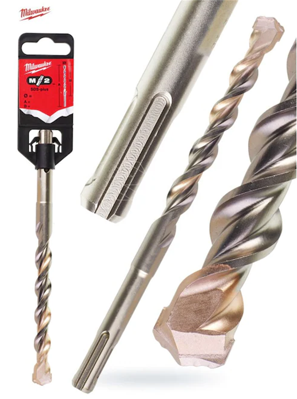 Milwaukee Sds-Plus 18x250 Matkap Ucu 2 Elmas 4932307083Matkap Uçları