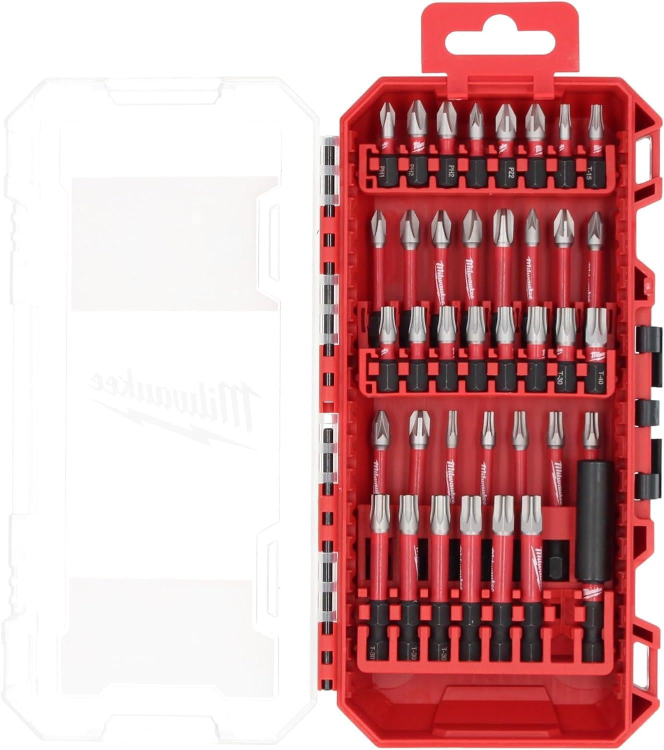 Milwaukee Shockwave Bits Uç Seti 38 Parça Yeni Kutu T4932492009Bits Uçlar ve Adaptörler