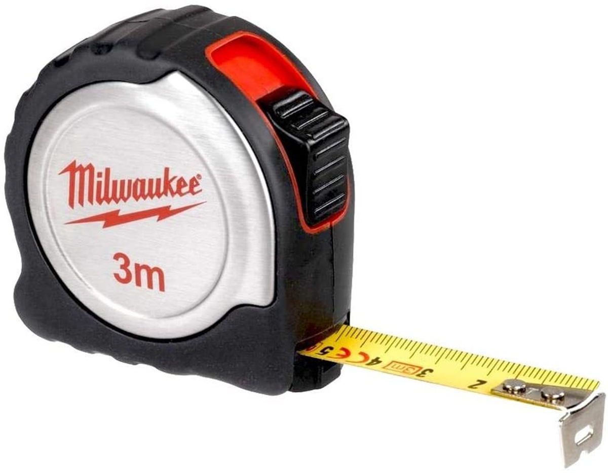 Milwaukee T4932451637 Ağır Hizmet Tipi Inox Gövdeli Şerit Metre 3M