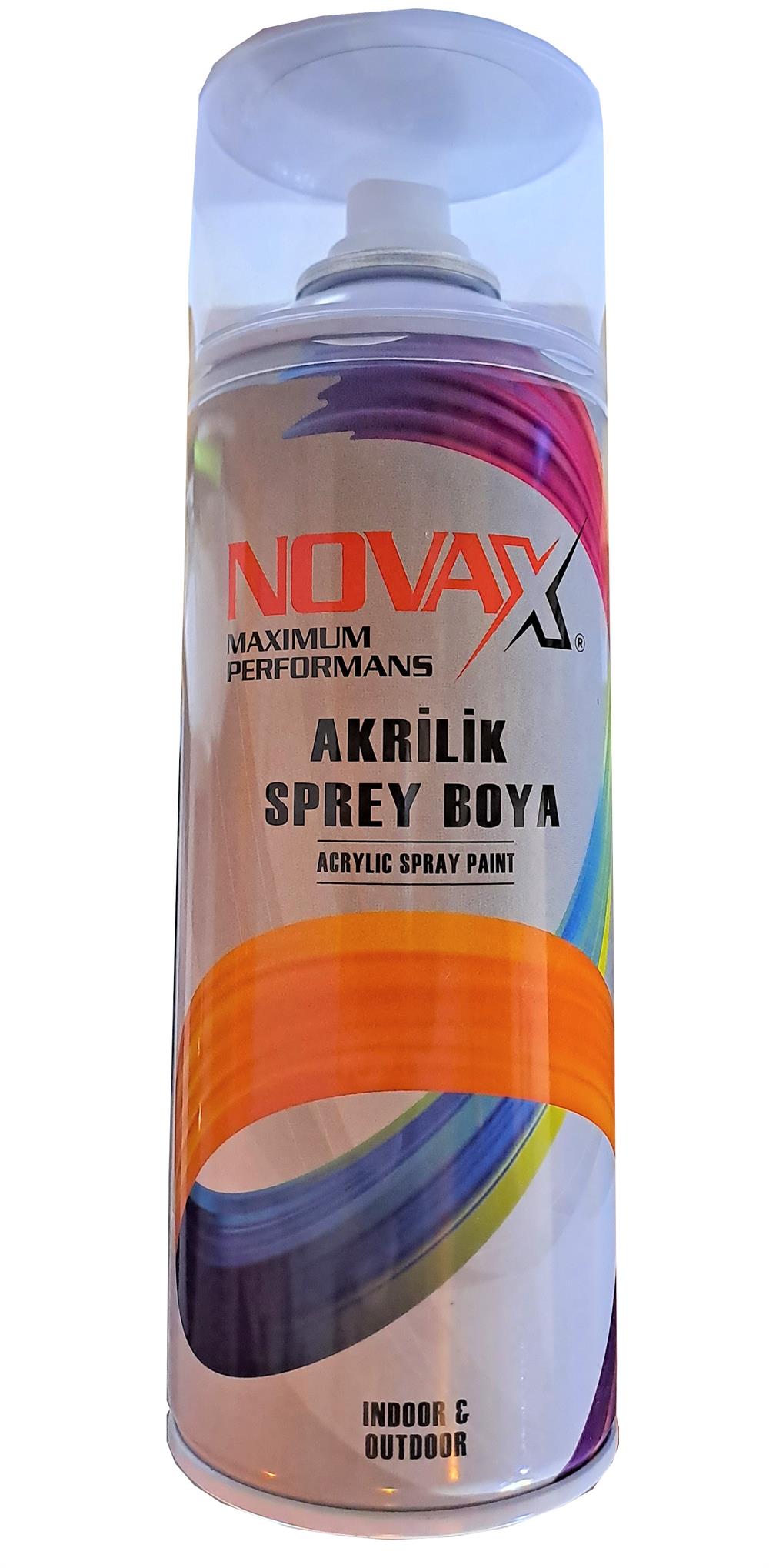 Novax Akrilik Sprey Boya 400 Ml Parlak SiyahSprey Boyalar