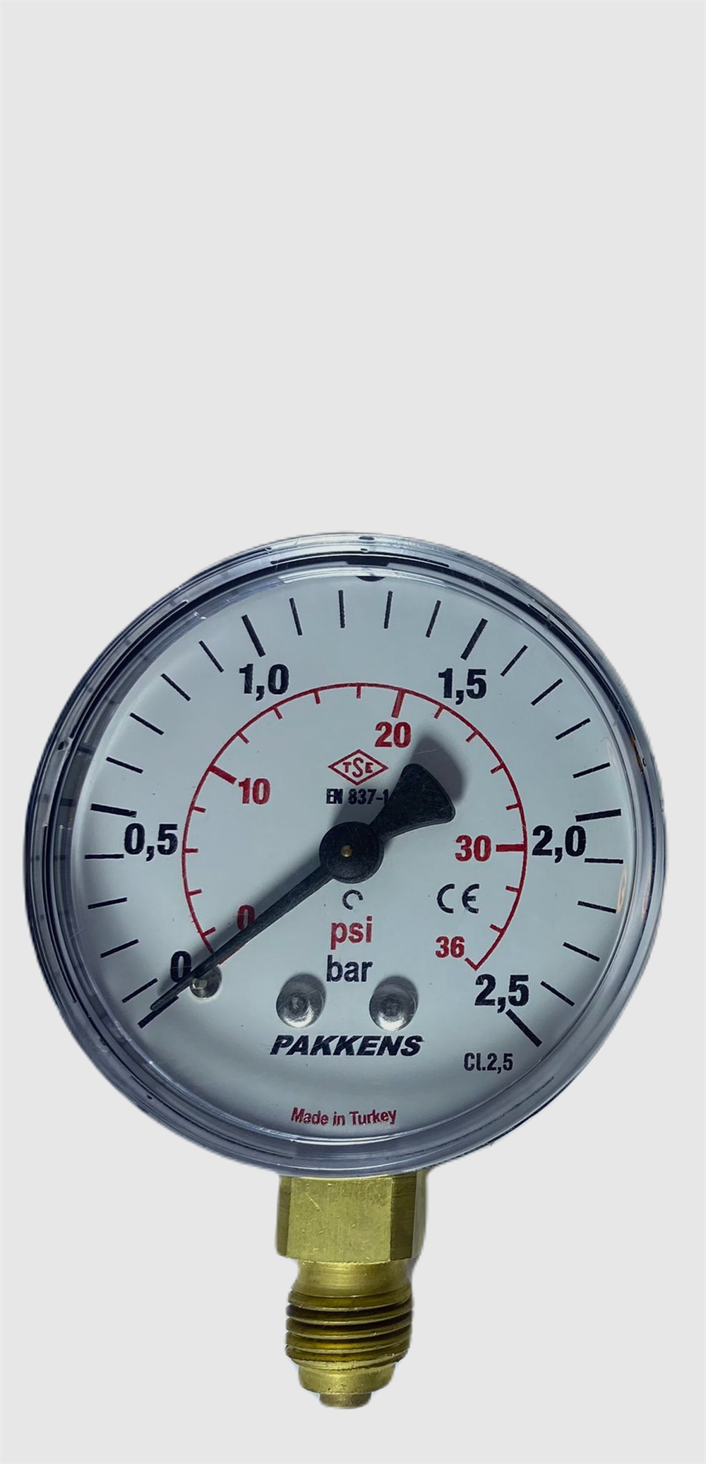 Pakkens 63 Q 0\2.5 Bar Alttan Bağlantılı ManometreManometreler