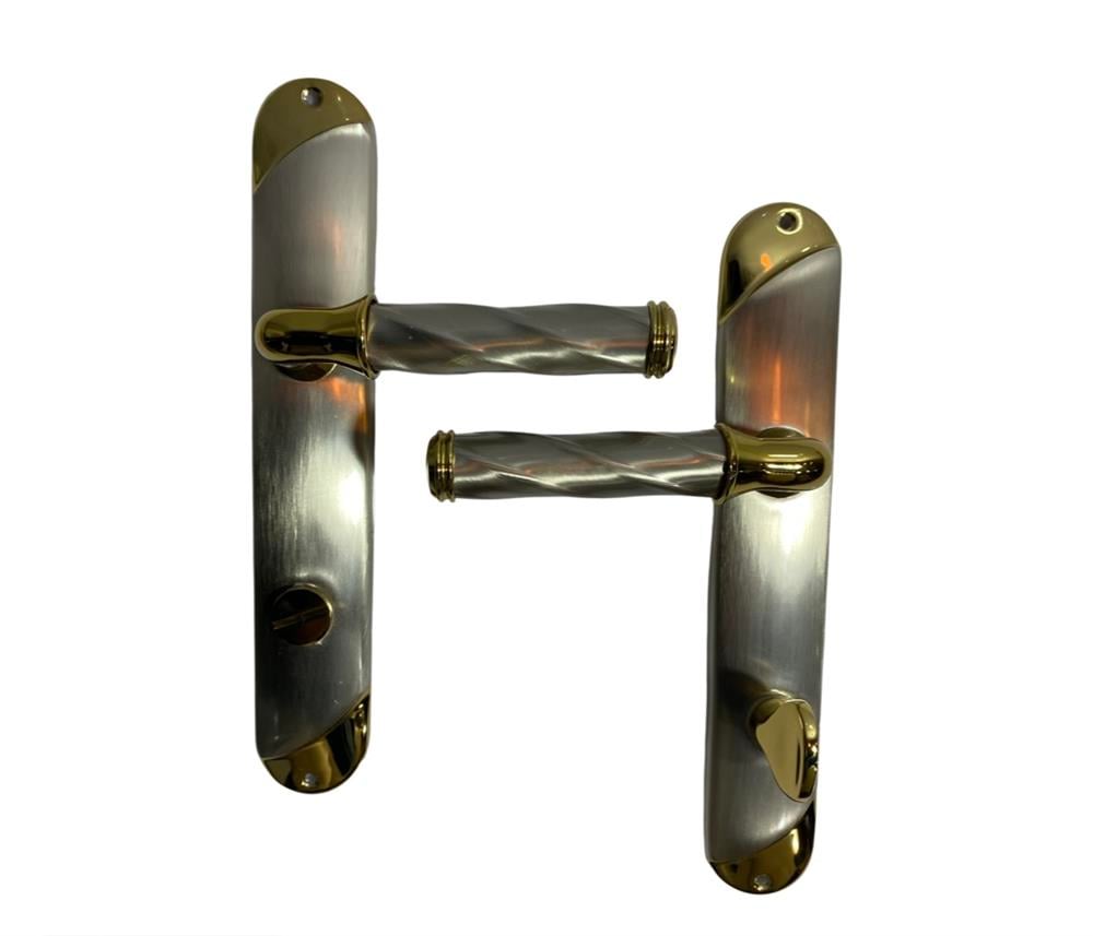 Pimador Kapı Kolu Burmalı Albrifin Saten Wc 314703Kapı Kolları