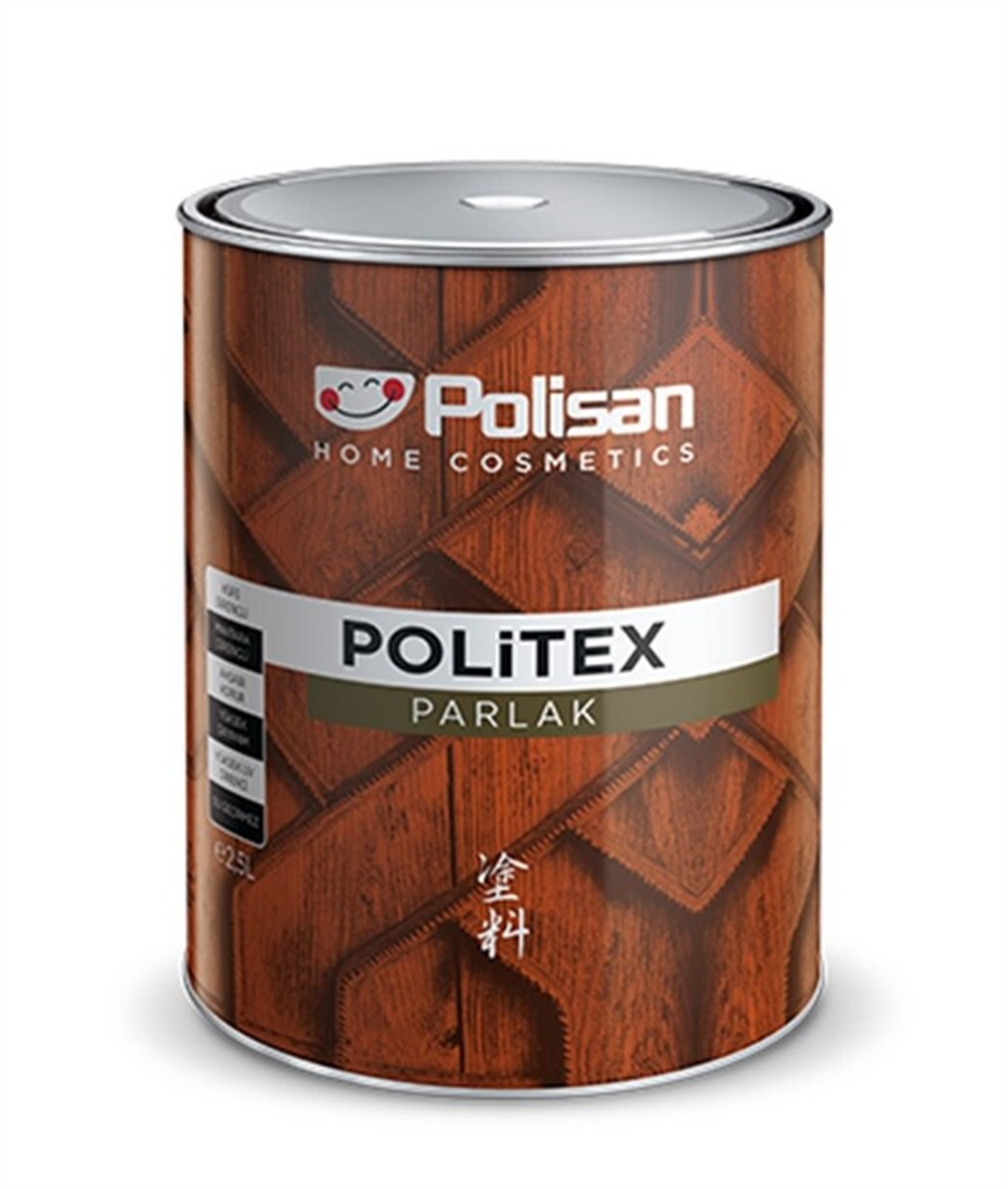 Polisan Politex Vernikli Ahşap Koruyucu 2.5 Lt SiyahVernik Grubu