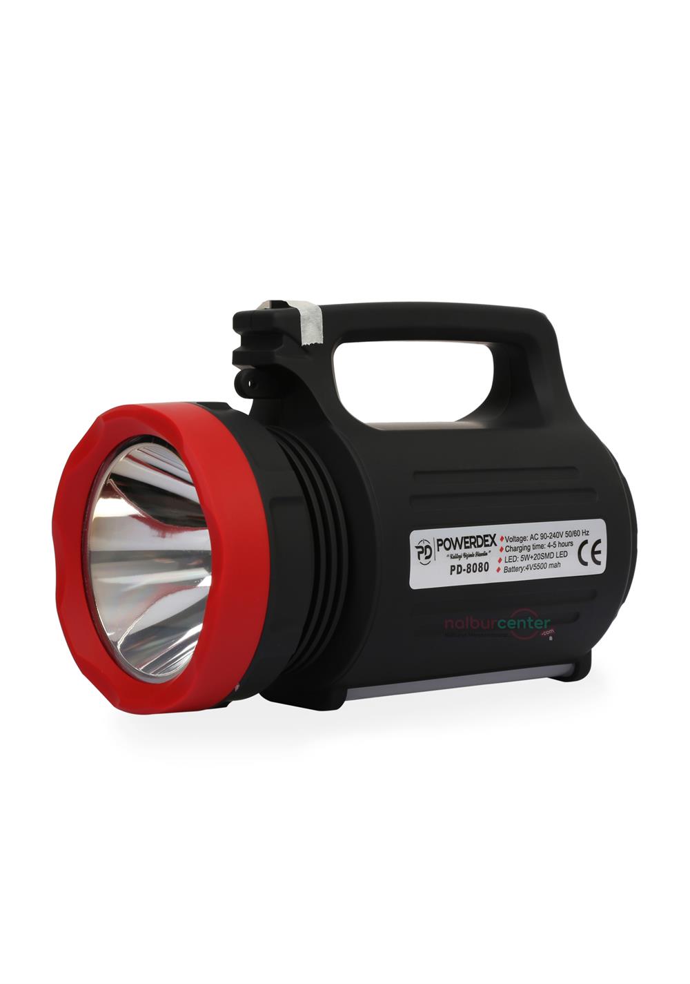 Powerdex PD-8080 5Watt Şarjlı Projektör Spot FenerEl Fenerleri