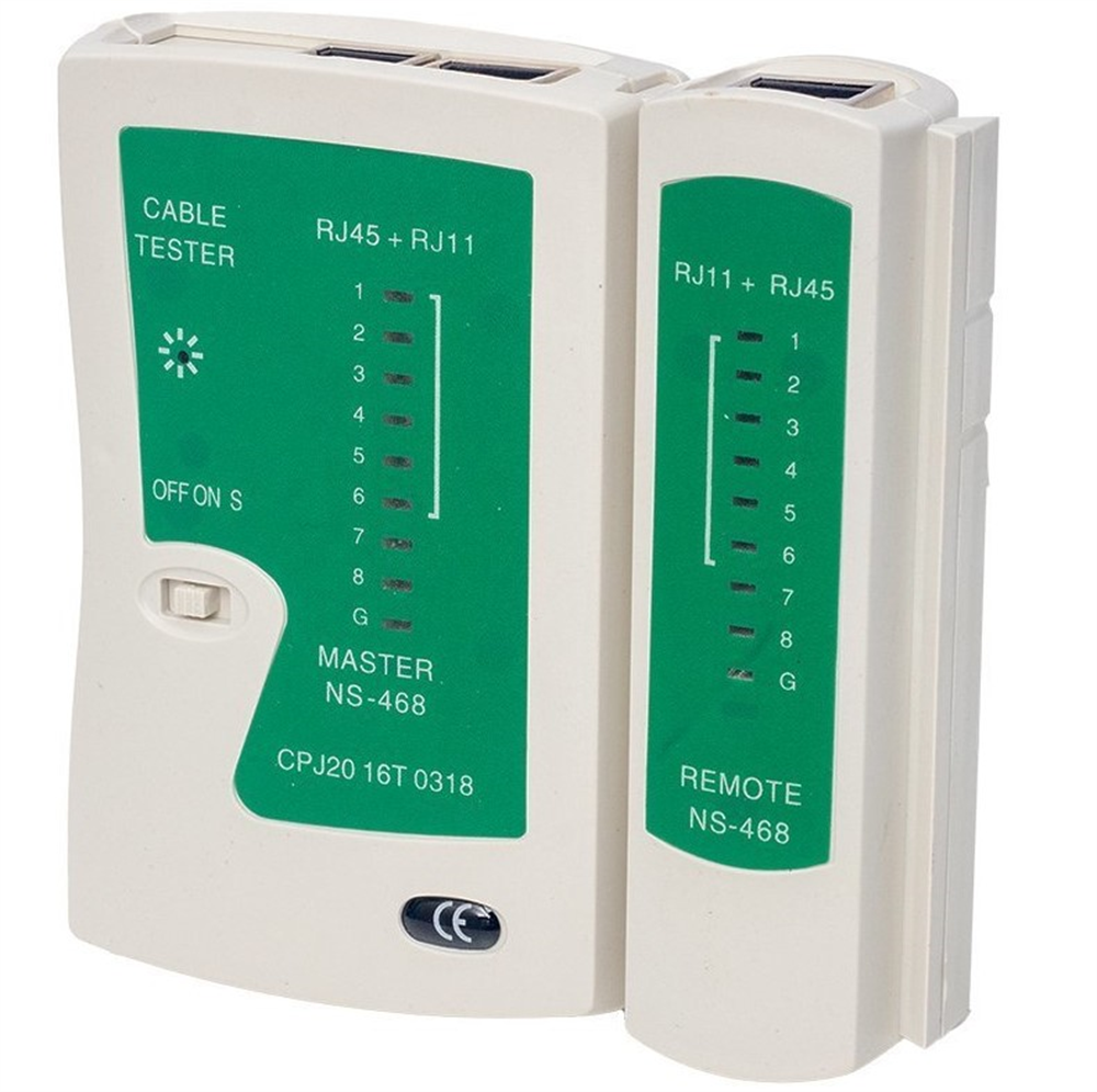 Powermaster RJ45-RJ11-Cat5-Cat6 Network Kablo Test Aleti PM-2335Ölçüm Aletleri