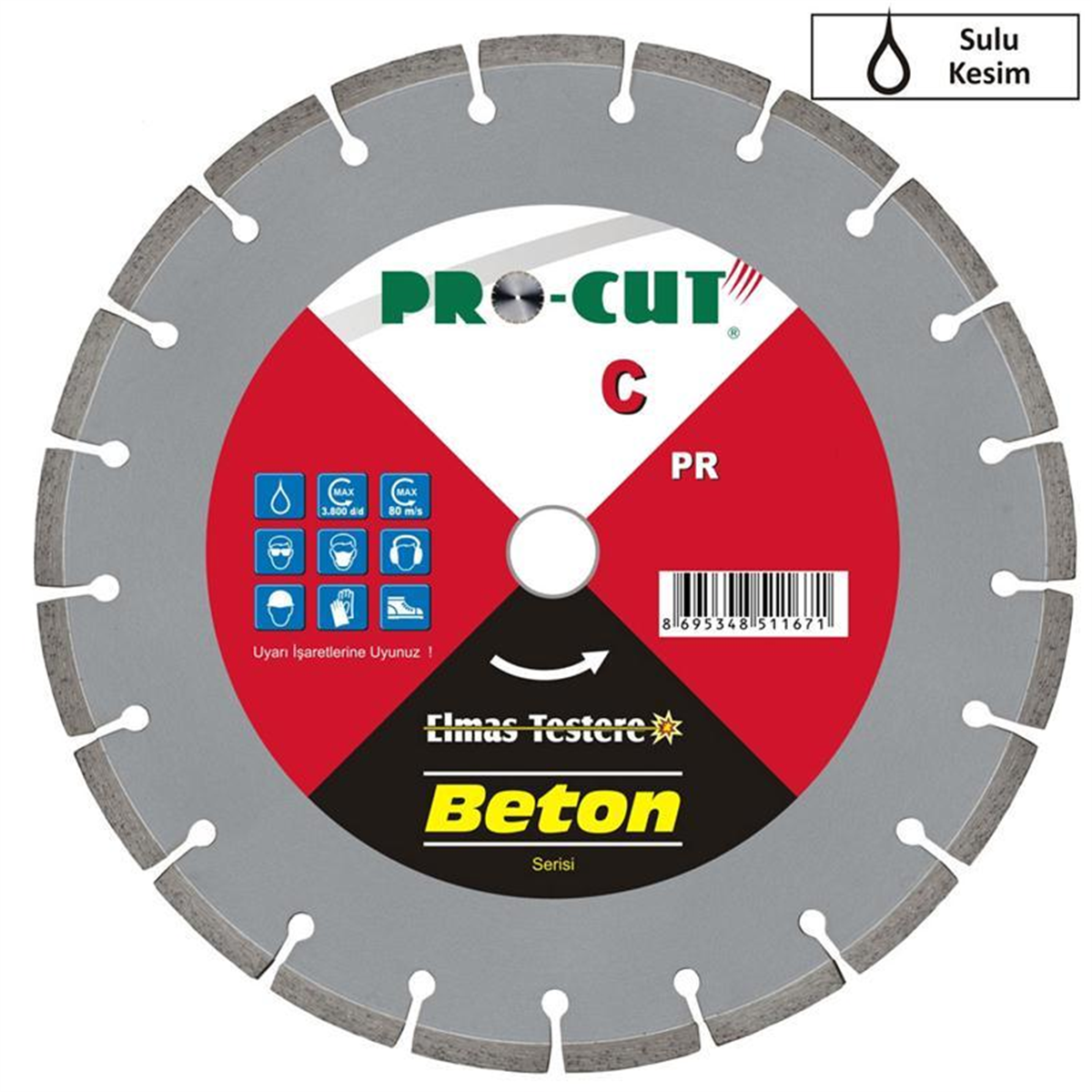 PRO-CUT PR51167 Beton Kesme Testeresi 400C (Elmas Testere 400 mm)