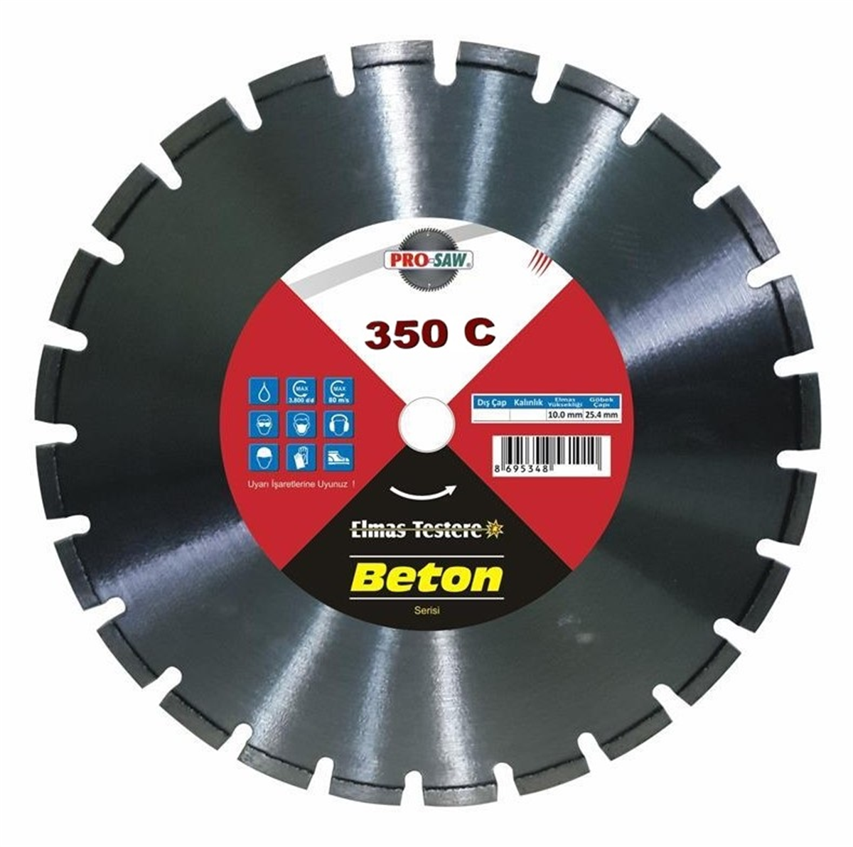 Prosaw Beton Elmas Kesme Testere 350 Mm PR56099Daire Testere Bıçakları