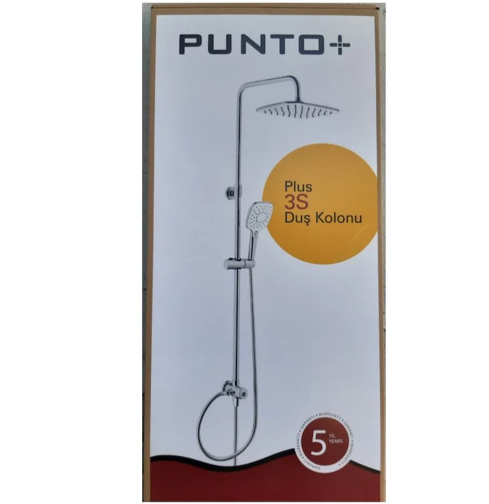 Punto Plus 3S Krom Tepe Duş Banyo Seti A45739Duş Setleri