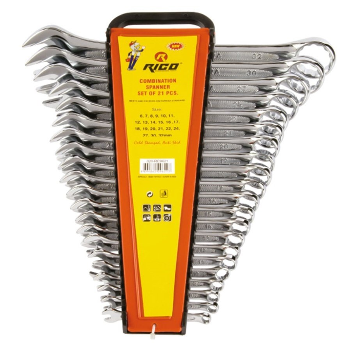 Rico 21 Parça Kombine Anahtar Takımı RC9621