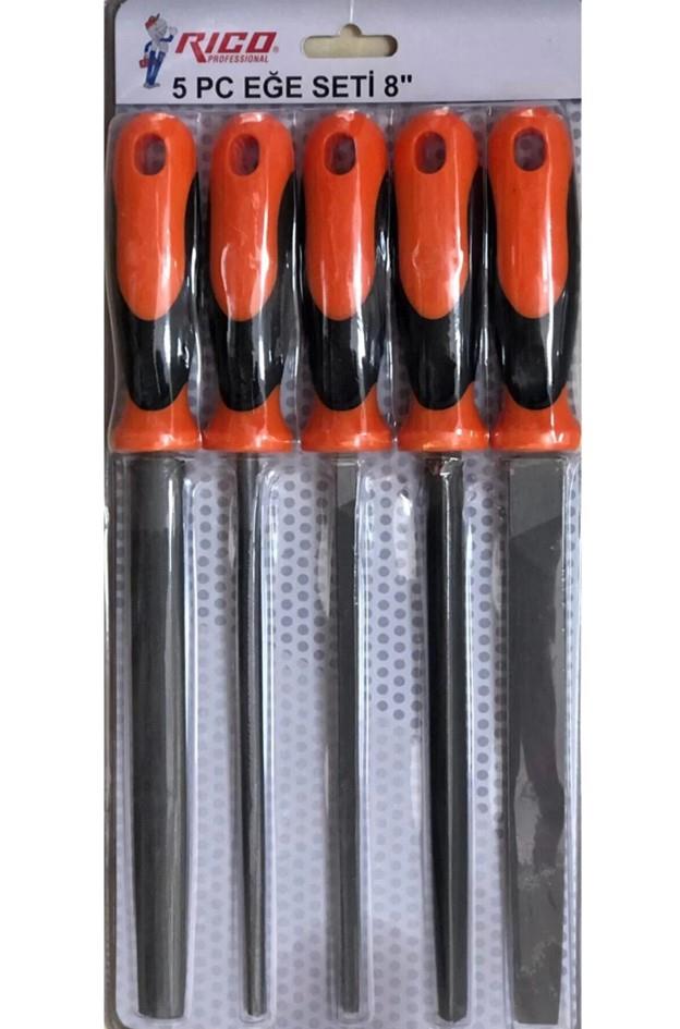 Rıco RC2160 5 Parça Profesyonel Eğe Seti 8’’20cmEğeler