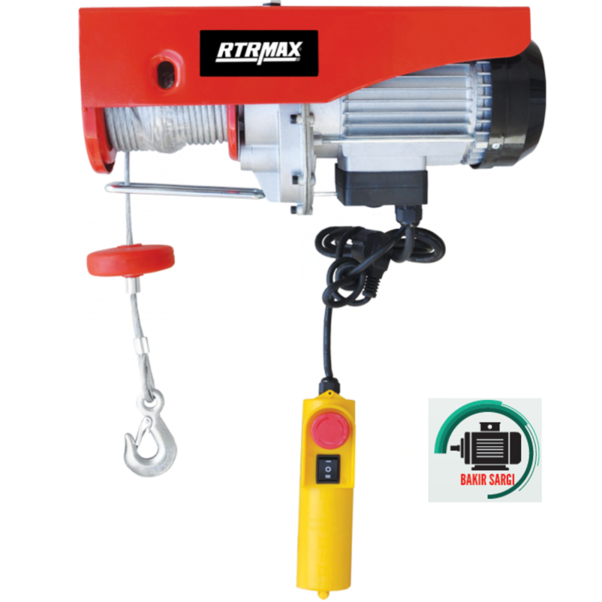 Rtrmax Rtm450 Elektrikli Vinç - Bakır Sargılı