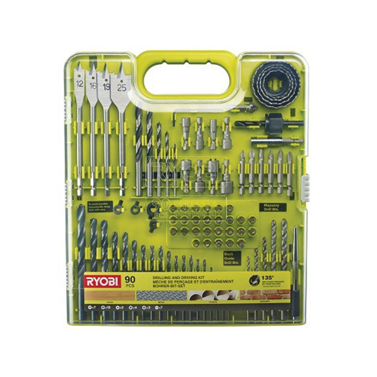 Ryobi RAKDD90 Set Vidalama/Delme Uçları 5132004665
