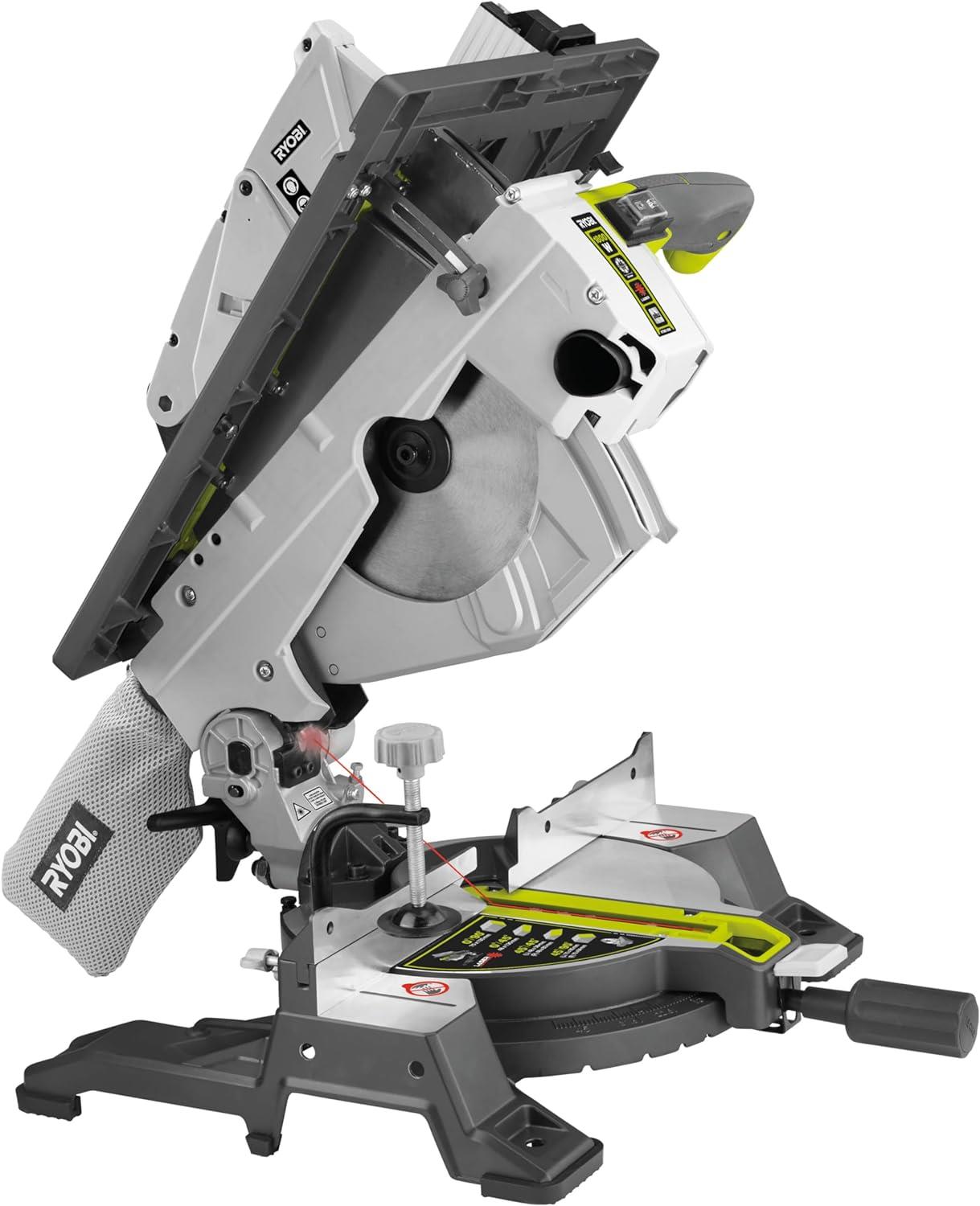 Ryobı RTMS1800-G 254MM Çift Yüzeyli Tablalı Gönye Kesme Testere 5133002152Gönye Kesme