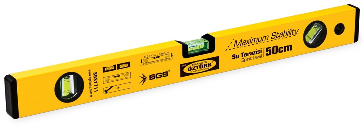 SGS Alüminyum Su Terazisi 50 Cm SGS1711Su Terazileri