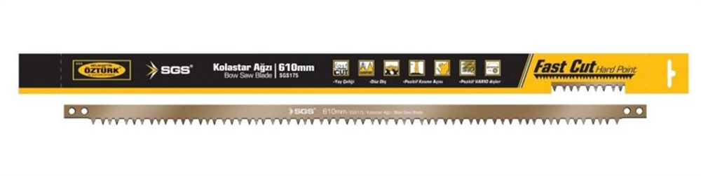 SGS Kolastar Ağzı Düz Diş 61 Cm SGS175Testereler