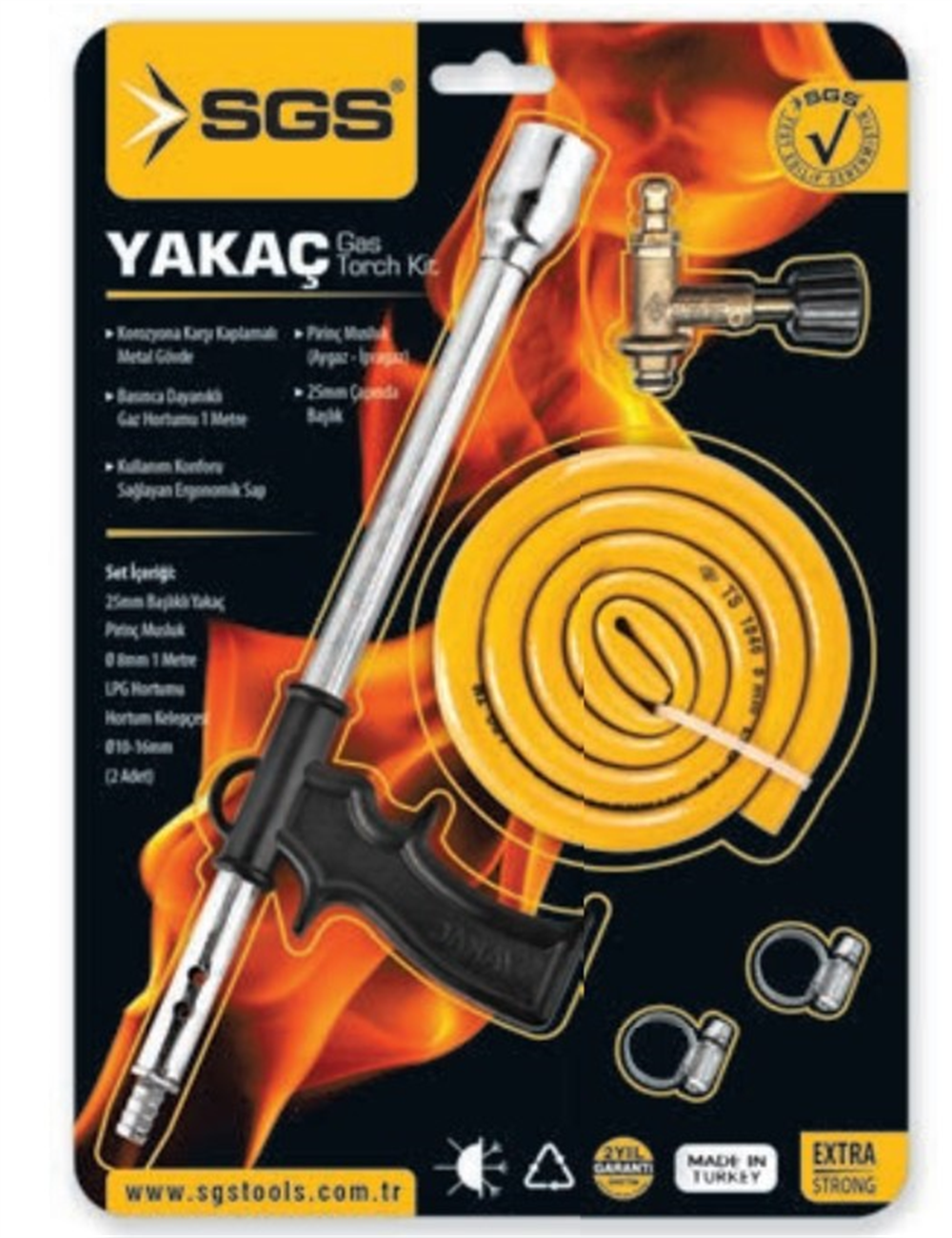 Sgs Yakaç Vakumlu Set Aygaz Musluk SGS806Hırdavat Ürünleri