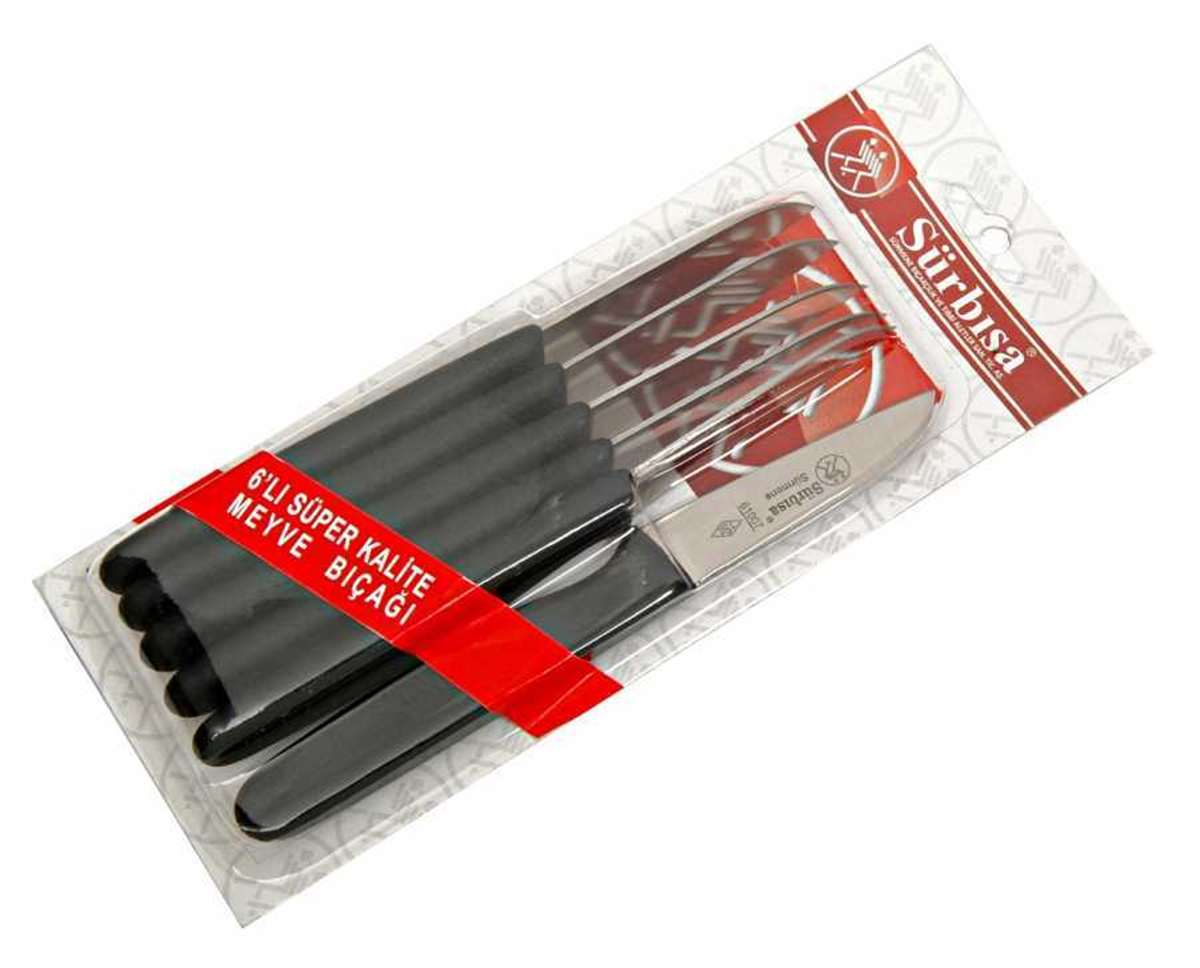 Sürbısa Sürmene Meyve Bıçağı Takımı 6'lı - 61007