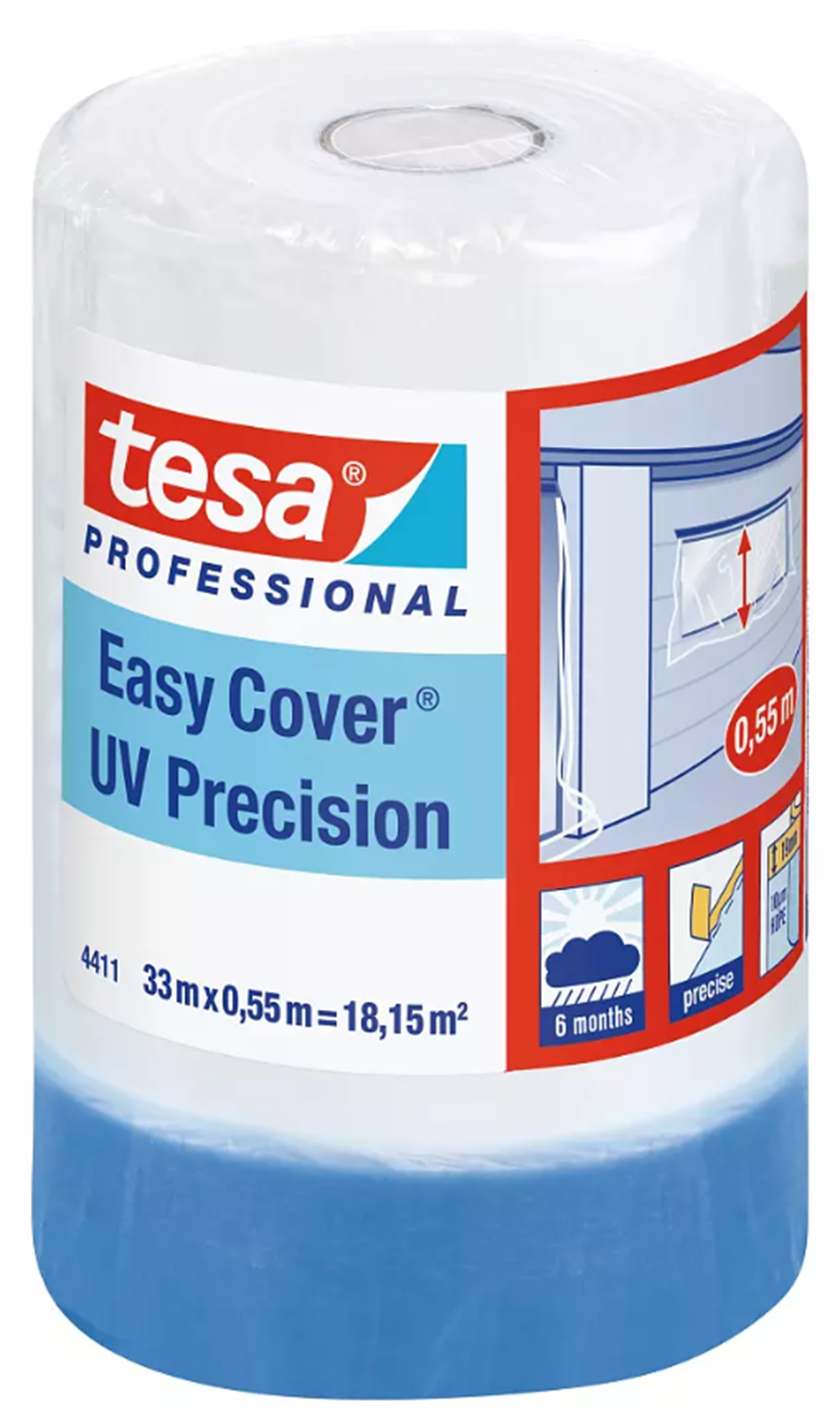 Tesa Hışır Örtü + Uv Maskeleme Bandı 4372 33 M X 0.55 MÖrtüler