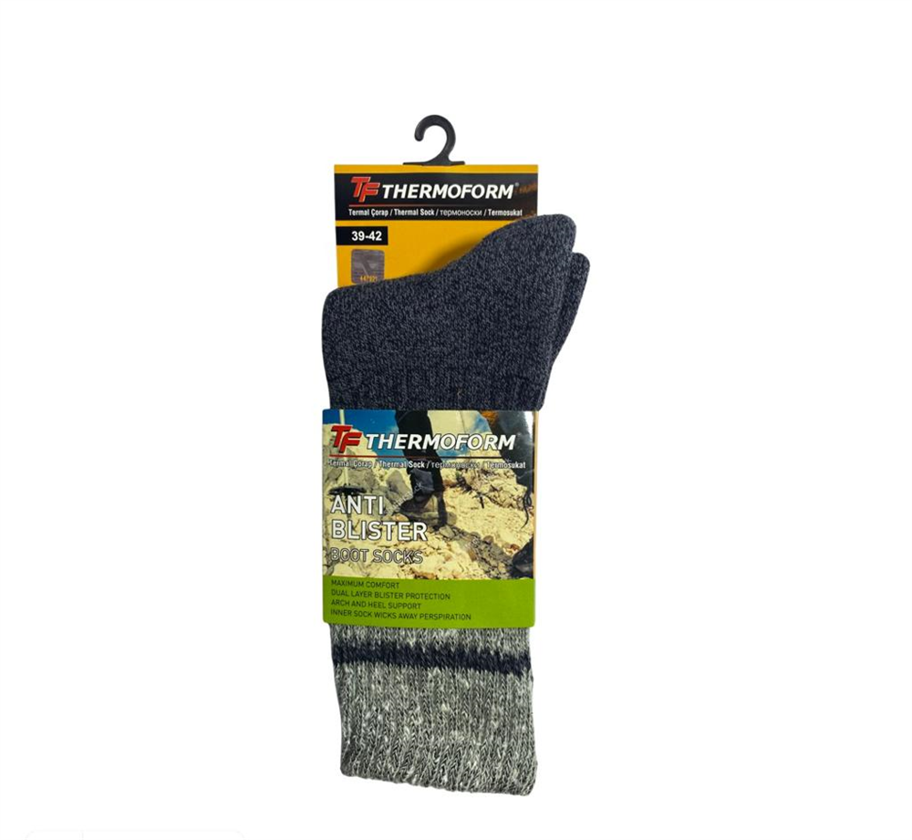 Thermoform Anti Blister Çorap Antrasit 43-46Çoraplar