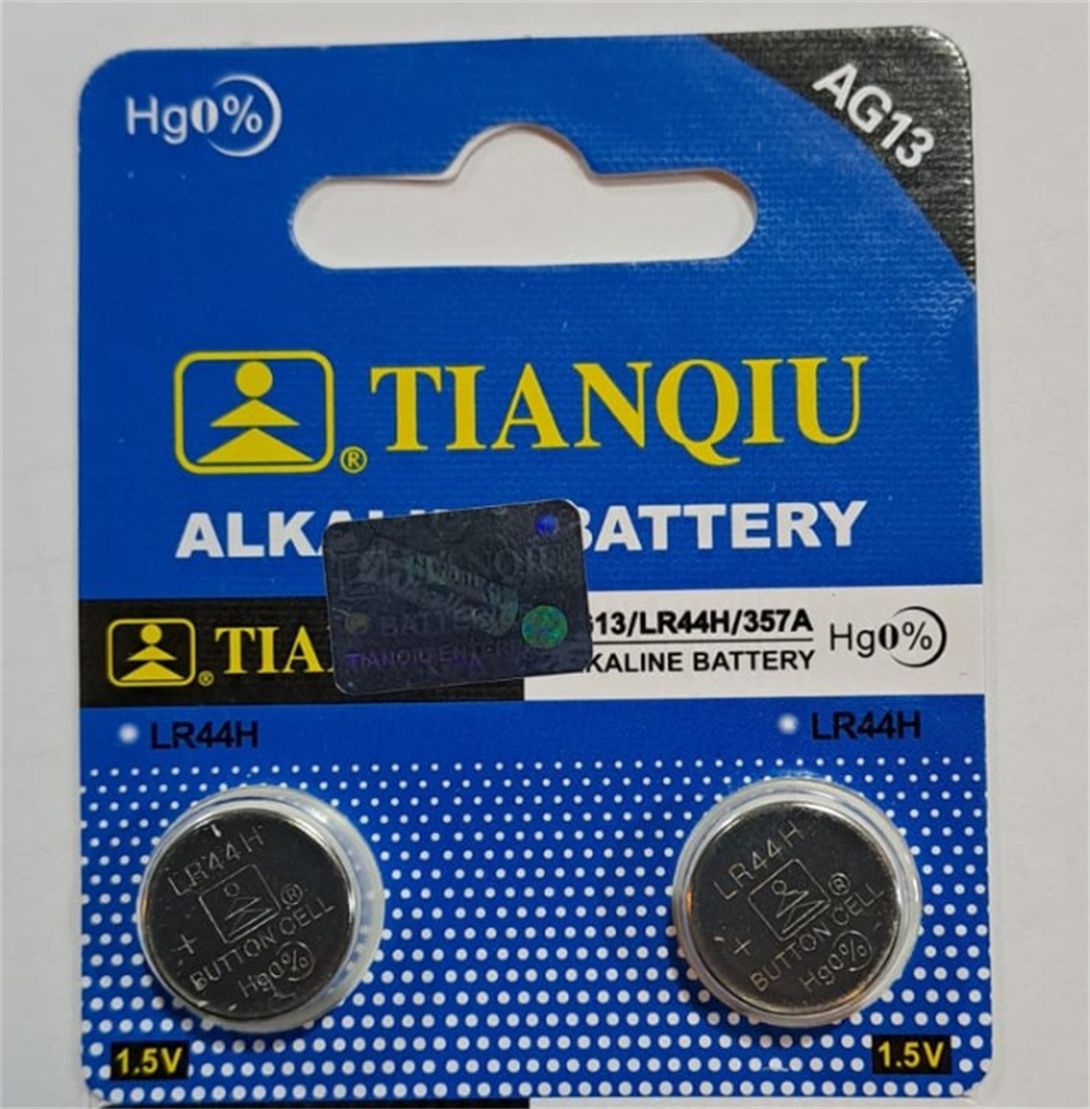 Tıanqıu Alkalıne Pil AG13/LR44H 1.5V  ÇiftPil ve Bataryalar